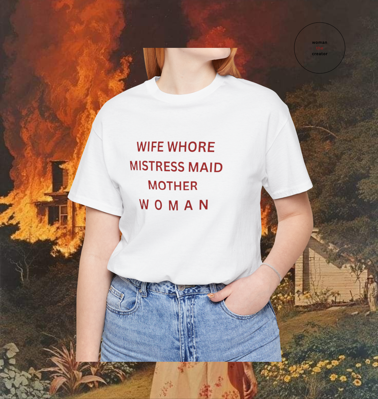 Wife Wh0re Mistress Maid Mother Woman Tee | Doll People Tee